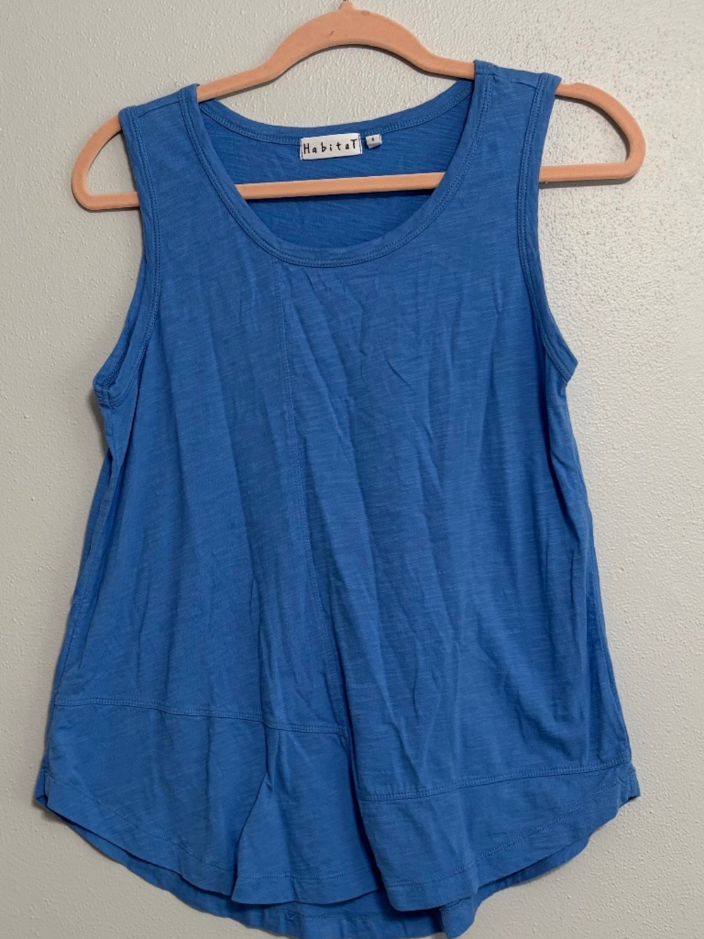Habitat blue cotton tank size small